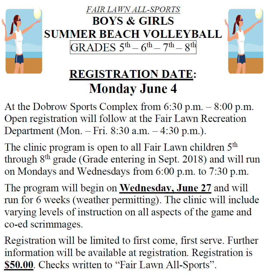 Beach Volleyball Middle School